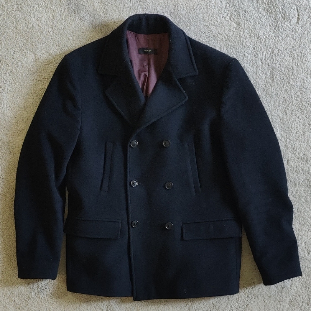 Morven | Black Double-Breasted Peacoat